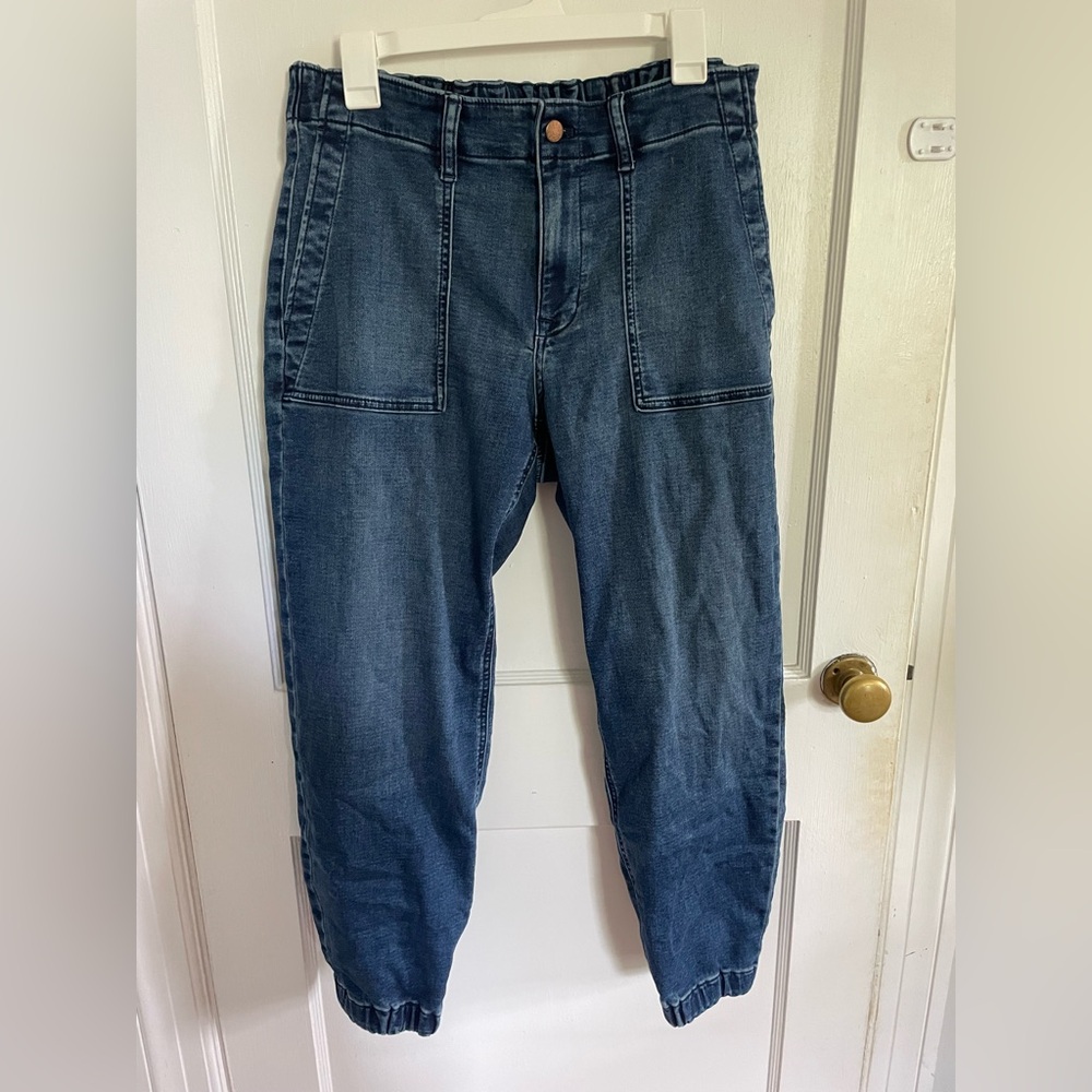 J. Crew Blue Relaxed Fit Jeans with Tapered Legs